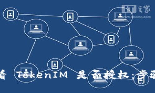 如何查看 TokenIM 是否授权：步骤与技巧